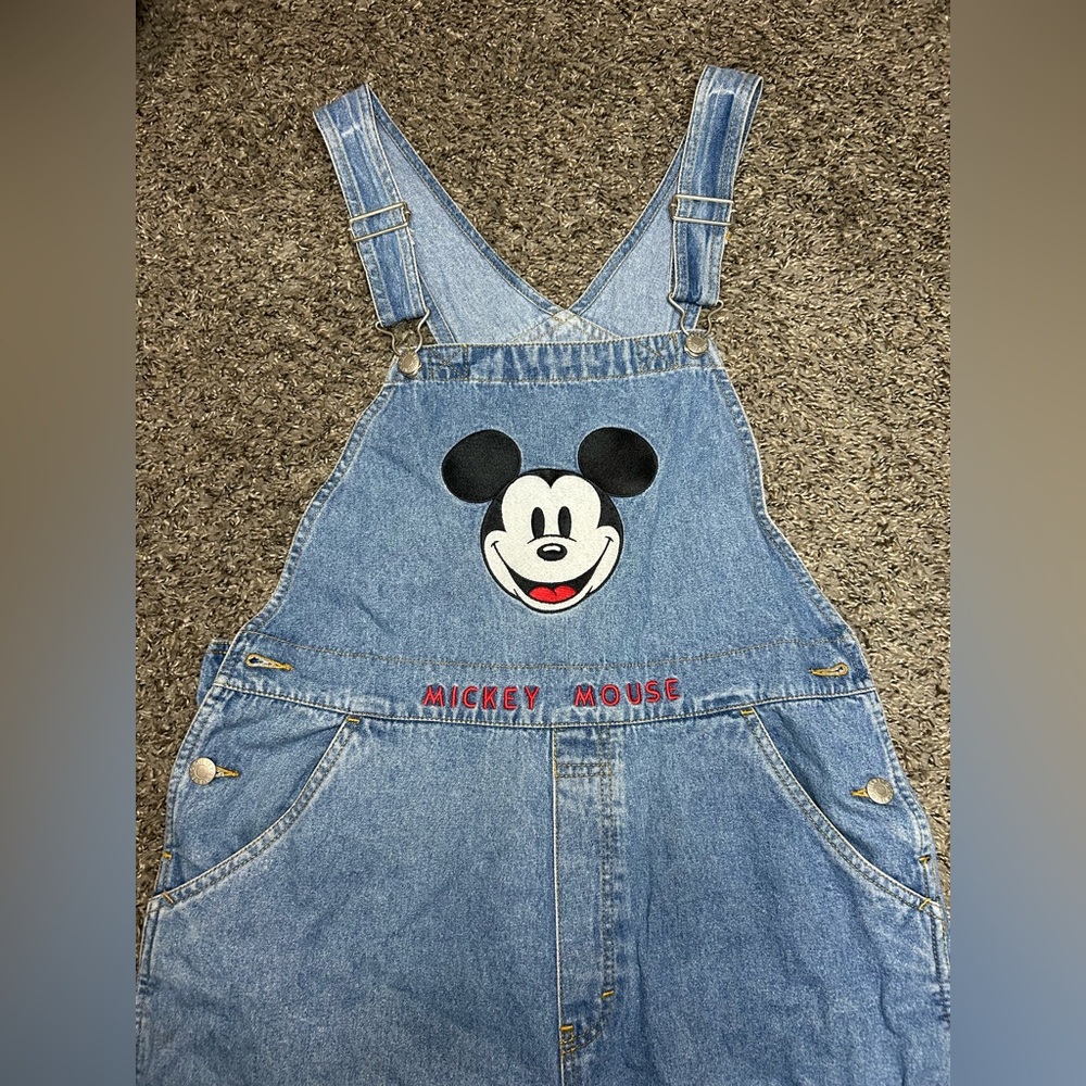 Disney Mickey Mouse Blue Overalls for Women